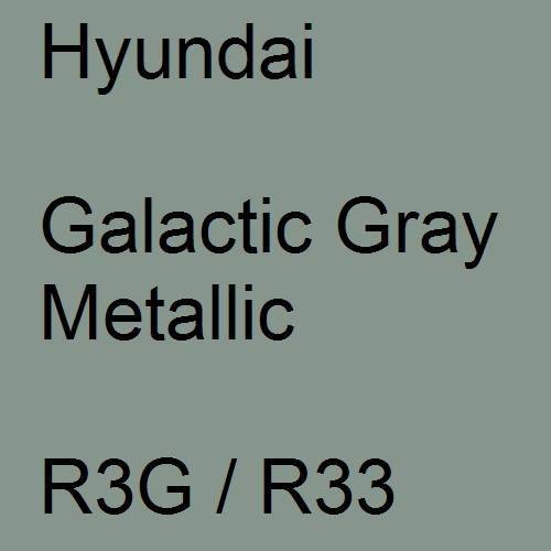 Hyundai, Galactic Gray Metallic, R3G / R33.